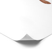 Leuke fee met bruine vleugels Poster (Hoek)