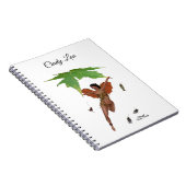Leuke fee met bruine vleugels spiraal Notitieboek (Rechterzijde)