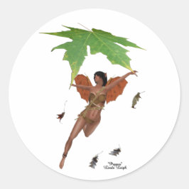 Leuke fee met bruine vleugels Stickers