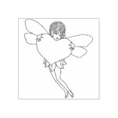 Leuke fee met een groot hart rubberstempel (Afrduk)