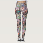 Leuke feeën Collage Fantasy Art Leggings (Voorkant)