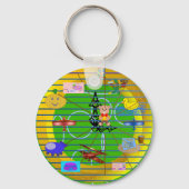 Leuke feestelijke Cartoon Sleutelhanger (Voorkant)