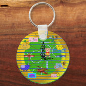 Leuke feestelijke Cartoon Sleutelhanger (Voorkant)
