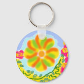 Leuke feestelijke Cartoon Sleutelhanger (Achterkant)