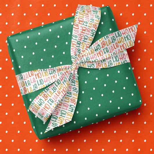 Leuke feestelijke falala hohoho kerstvakantie satijnen lint