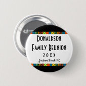 Leuke feestelijke familiereünie Souvenir Keepsake  Ronde Button 5,7 Cm (Voorkant /achterkant)