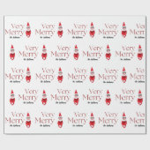 leuke feestelijke feestelijke feestdagen voor kers cadeaupapier (Vlak)