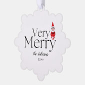 leuke feestelijke feestelijke feestdagen voor kers ornament kaart (Links)