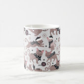 Leuke Feestelijke Kat Kerst Patroon Keuken Koffiemok (Center)