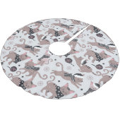 Leuke feestelijke kat kerstpatroon kerstboom rok (Gekanteld)