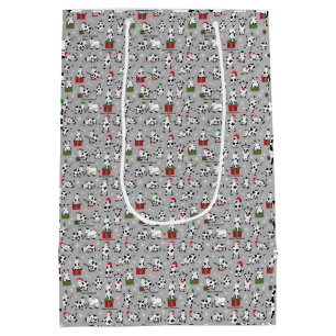 Leuke feestelijke kerst Koeien Medium Cadeauzakje
