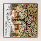 Leuke Feestelijke Kerstboom Inspirivity Jigsaw Legpuzzel (Horizontaal)