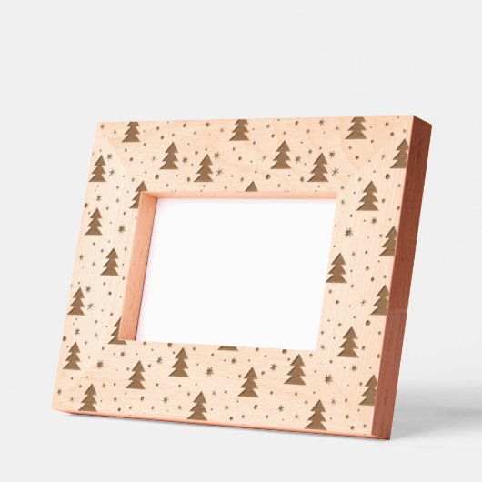 Leuke Feestelijke Kerstboom Patroon Laser Gegraveerde Lijstjes (Links)