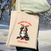 Leuke Feestelijke Lichten Antlers Waterverf Berner Tote Bag