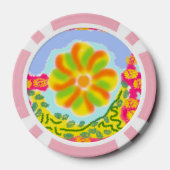 Leuke feestelijke Lucky Spring Festival Poker Chips (Achterkant)
