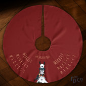 Leuke feestelijke rode chique Schattigee ezel lama Kerstboom Rok