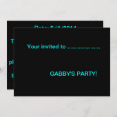 leuke feestelijke uitnodiging (Voorkant / Achterkant)