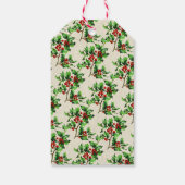 Leuke feestelijke  Victoriaans kerstcadeaus Cadeaulabel (Achterkant)