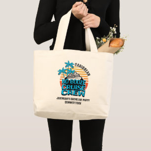 Leuke FEestende BEMANNING Vrijgezellenfeest Jongen Grote Tote Bag