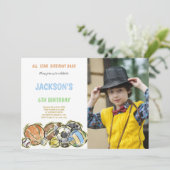 leuke feestuitnodigingen voor kinderen kaart (Staand voorkant)