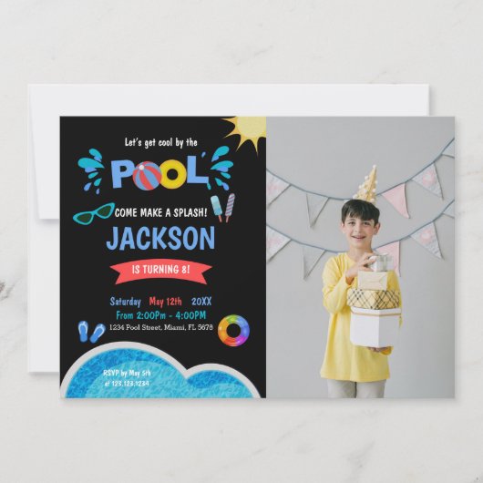  leuke feestuitnodigingen voor kinderen kaart (Voorkant)