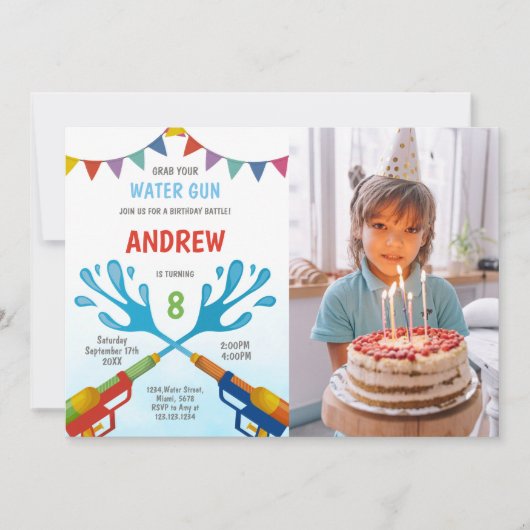  leuke feestuitnodigingen voor kinderen kaart (Voorkant)