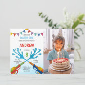 leuke feestuitnodigingen voor kinderen kaart (Staand voorkant)