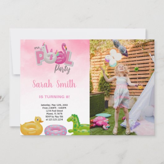  leuke feestuitnodigingen voor kinderen kaart (Voorkant)