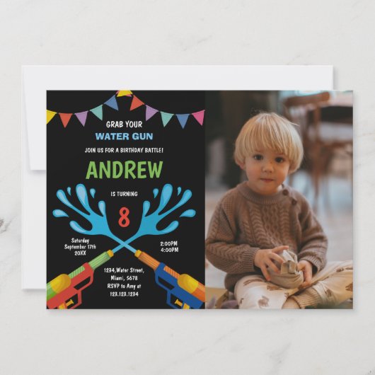  leuke feestuitnodigingen voor kinderen kaart (Voorkant)