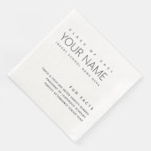 Leuke Feiten Afstuderen Modern Eenvoudig Aangepast Servet (Hoek)