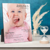 Leuke Feiten Baby's 1e Verjaardagstijdschrift Hoes Fotoplaat (Zijkant)