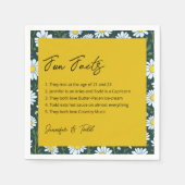 Leuke feiten Cocktail servetten (Voorkant)