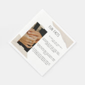 Leuke feiten Eenvoudige bruiloft servet (Hoek)