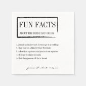 Leuke feiten Gepersonaliseerde papieren servetten (Voorkant)