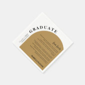 Leuke Feiten Gold Arch Graduation Party Servet (Hoek)