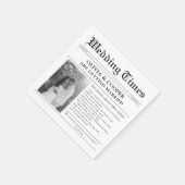 Leuke Feiten Krant Huwelijk Servet (Hoek)