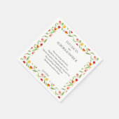 Leuke Feiten Lente Tulp Boho Bloemen Trouwservette Servet (Hoek)