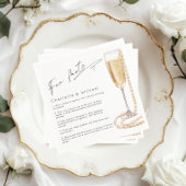 Leuke feiten minimalistische Parels en Prosecco Br Servet