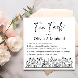 Leuke feiten Moderne chique minimalistische bruilo Servet