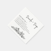 Leuke feiten Moderne chique minimalistische bruilo Servet (Hoek)