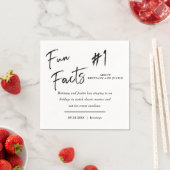 Leuke feiten Moderne chique minimalistische bruilo Servet (Insitu)