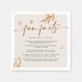 Leuke feiten Moderne chique minimalistische herfst Servet (Voorkant)