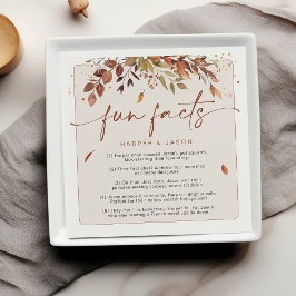 Leuke feiten Moderne chique minimalistische herfst Servet