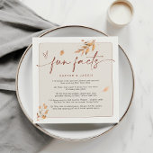 Leuke feiten Moderne chique minimalistische herfst Servet