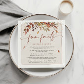 Leuke feiten Moderne chique minimalistische herfst Servet