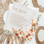 Leuke feiten Moderne terracotta chique bloemenbrui Servet