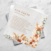 Leuke feiten Moderne terracotta chique bloemenbrui Servet