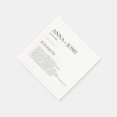 Leuke feiten Moderne Typografie Huwelijksfeest Ser Servet (Hoek)