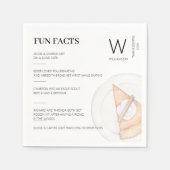 Leuke feiten monogram pompoen taart Thanksgiving Servet (Voorkant)