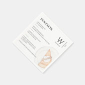 Leuke feiten monogram pompoen taart Thanksgiving Servet (Hoek)